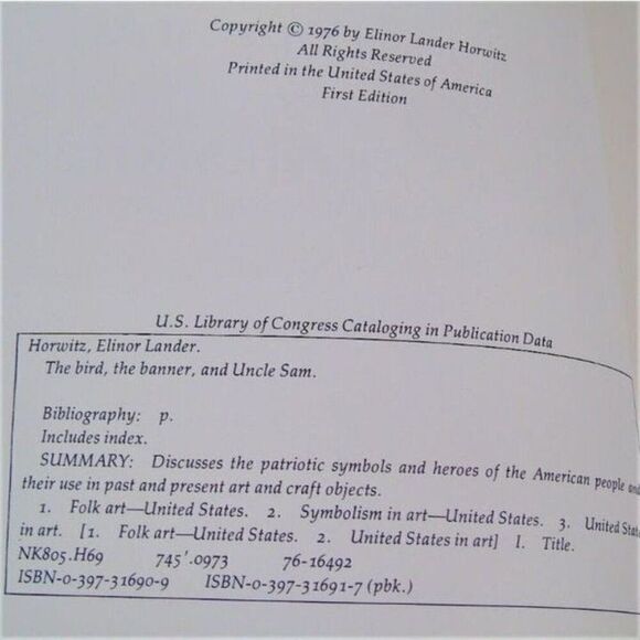 The Bird the Banner and Uncle Sam Book - Picture 3 of 9